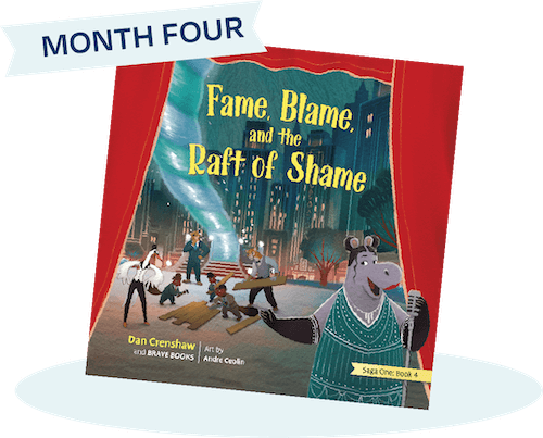 BRAVE Books Fame, Blame, and the Raft of Shame children's book
