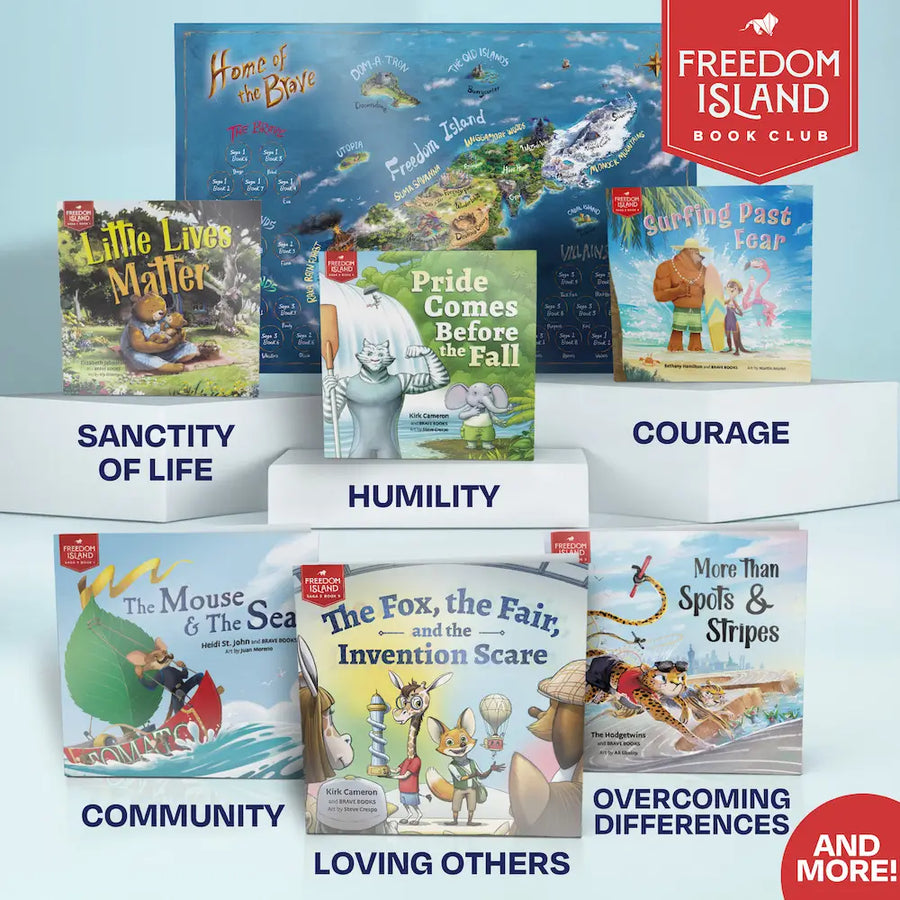 BRAVE Books Freedom Island Book Club best selling books