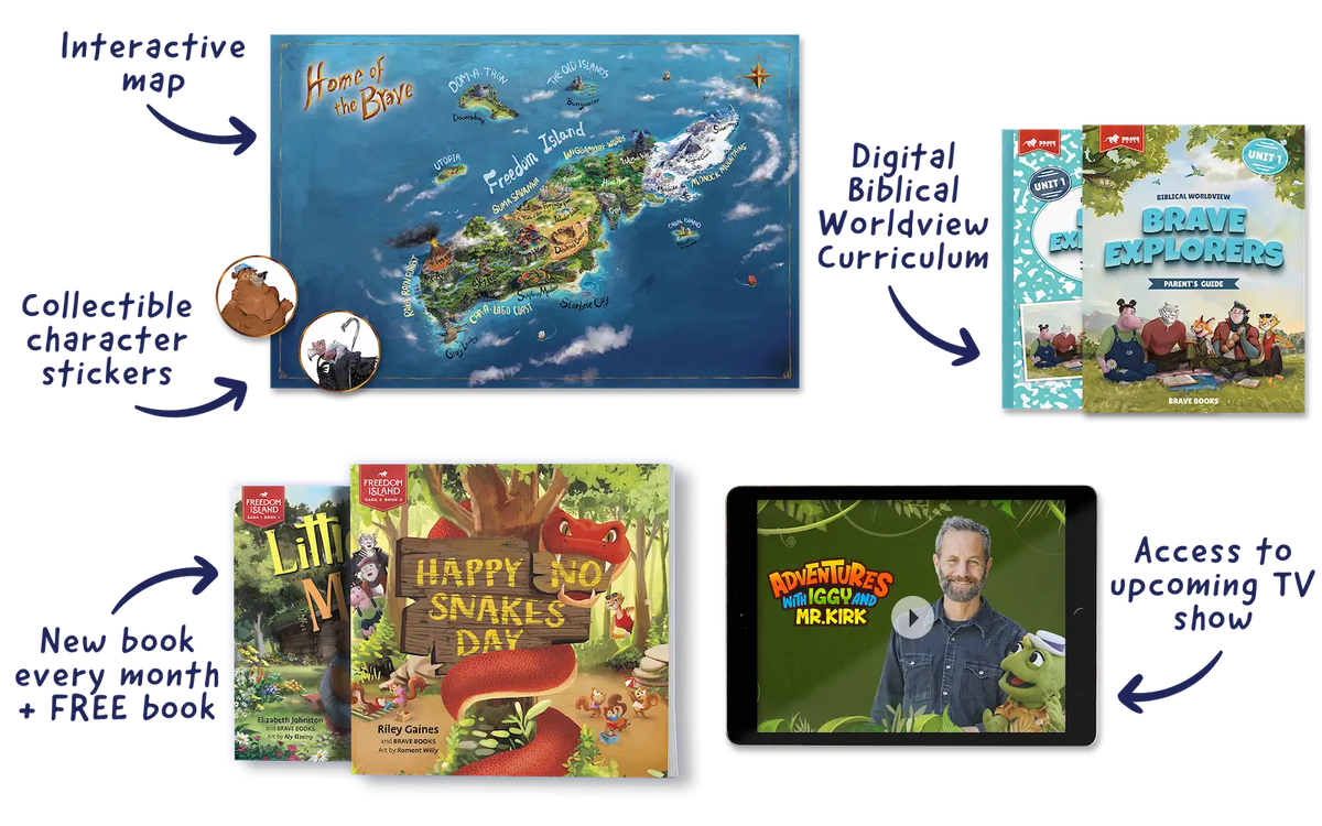 BRAVE Books Freedom Island Book Club Roadmap