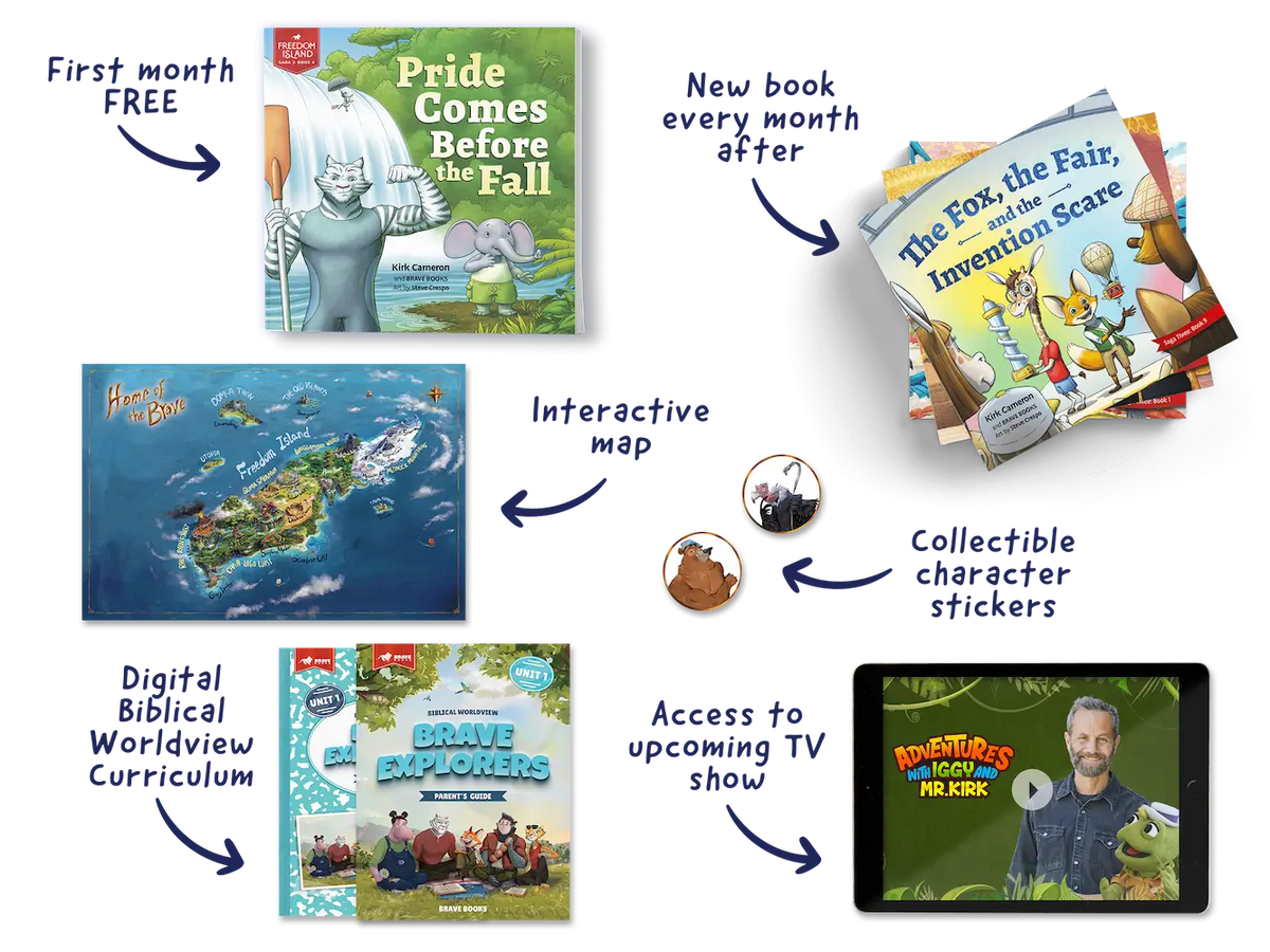 BRAVE Books Freedom Island Book Club roadmap