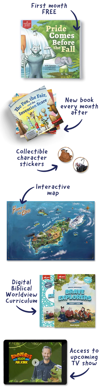 BRAVE Books Freedom Island Book Club roadmap