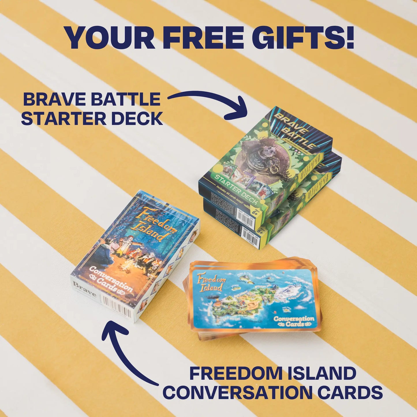 Freedom Island Conversation Cards & BRAVE Battle