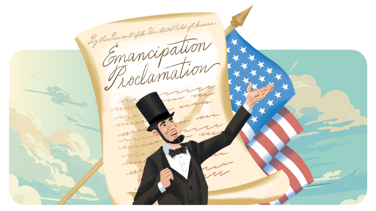 PragerU Abraham Lincoln graphic with the declaration of independence