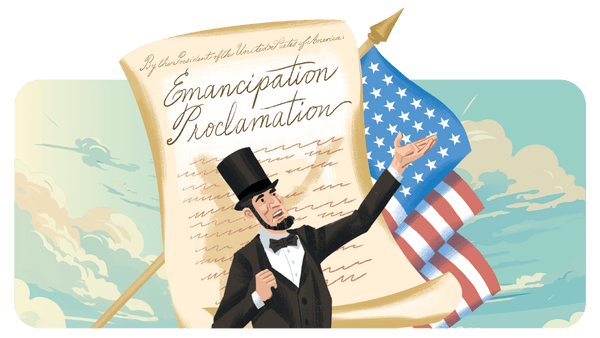 PragerU Abraham Lincoln graphic with the declaration of independence