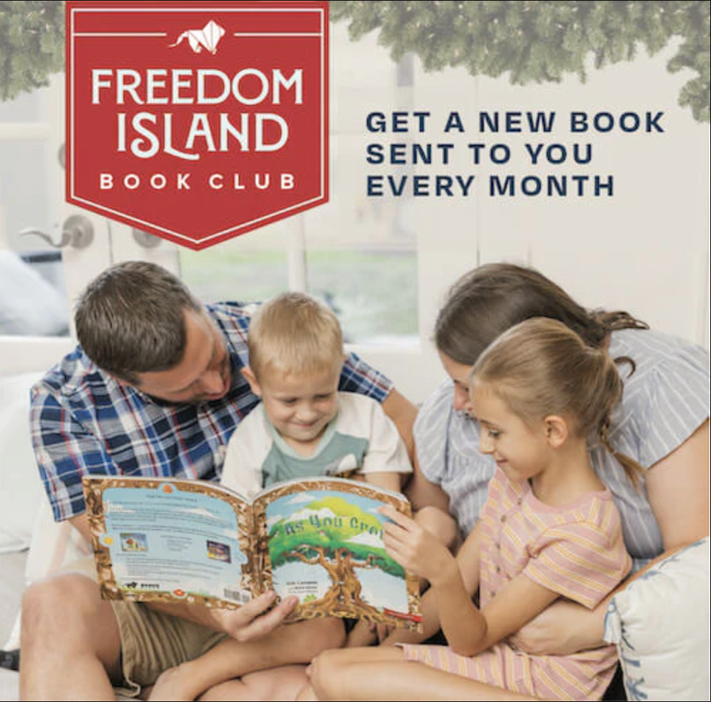 Freedom Island Book Club family picture