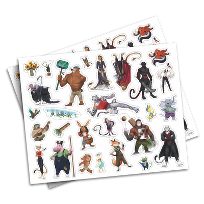 <h3>Character Stickers</h3>