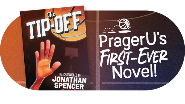 Promotional graphic for 'The Tip-Off' by Jonathan Spencer with basketball theme