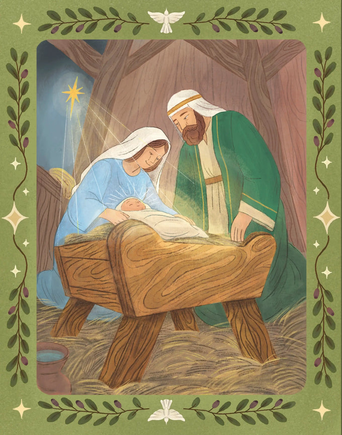 Interior illustration from The World Awaits: Manger