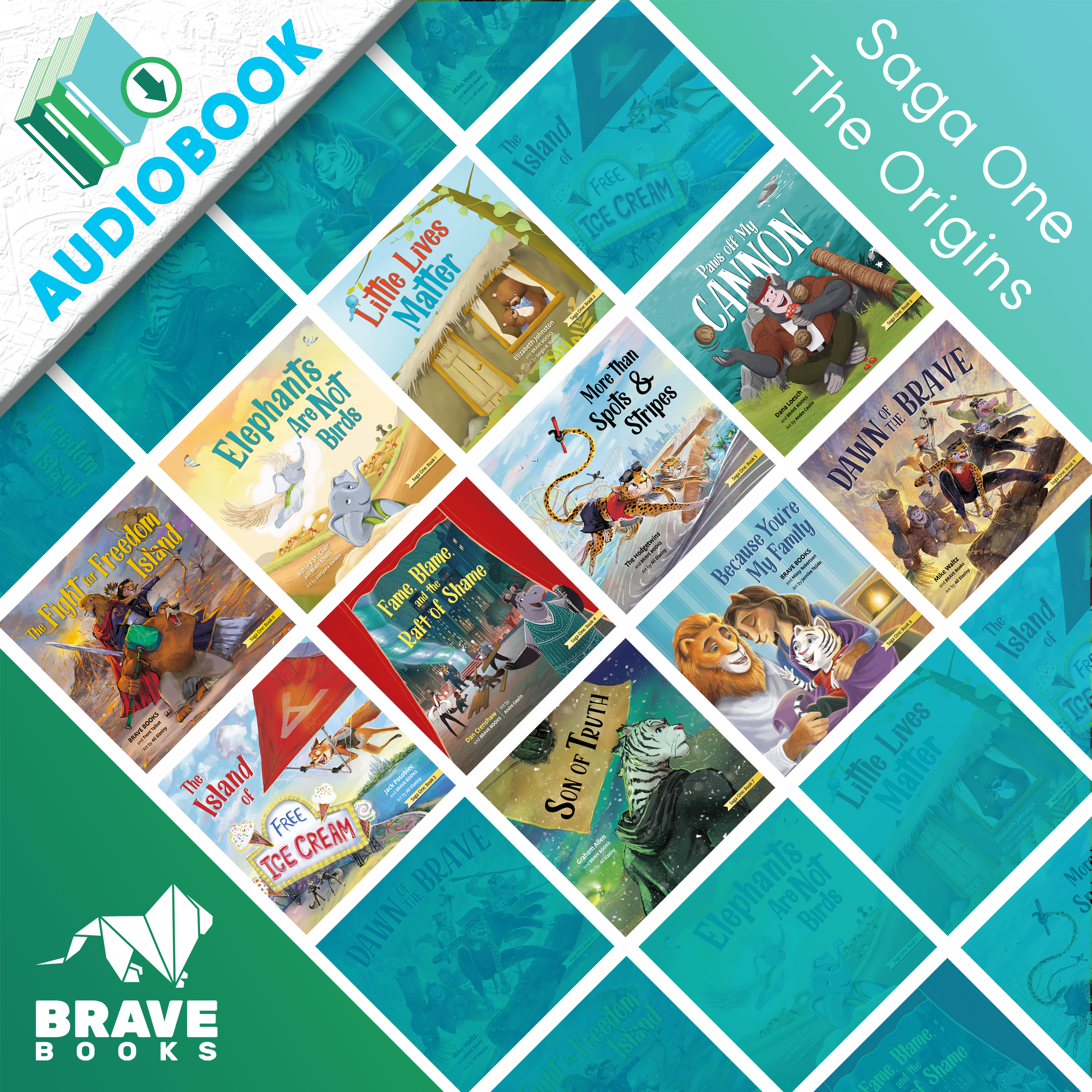 Brave Books SAGA 1 Audiobook Collection- Books 0-9