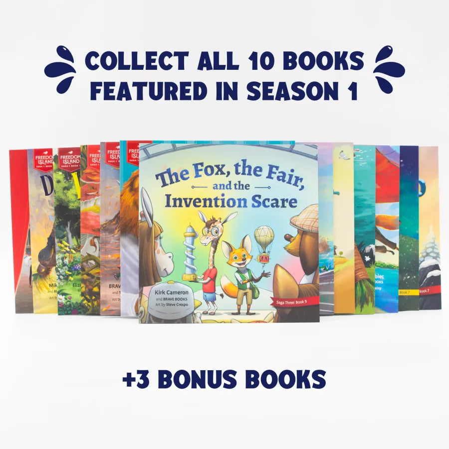 The ten Saga 1 Freedom Island books